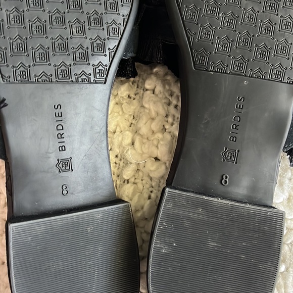 BIRDIES The Ani Black Suede with Fringe Mule Slides - EUC, Like New, Women’s 8 - Picture 8 of 8